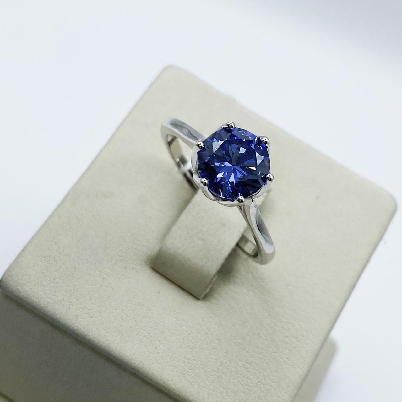 Кільце срібне з танзанітом р. 18 3,16 г (1948020364)