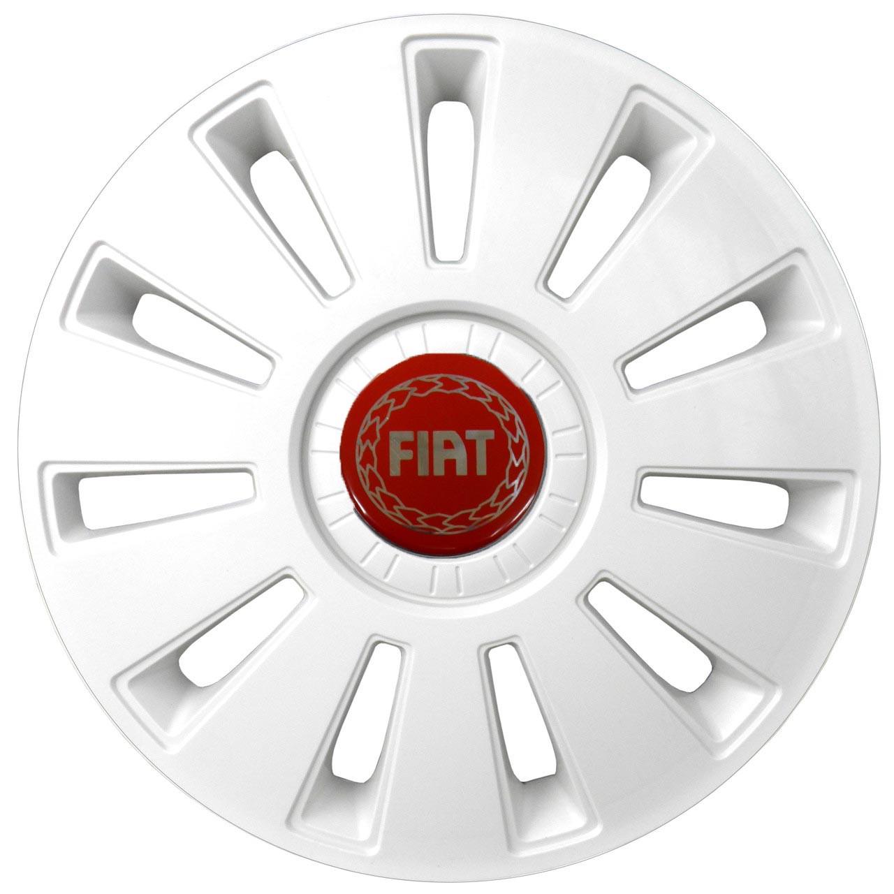 Колпаки на диски R16 Fiat 4 шт. Белый (r16fiat-b)