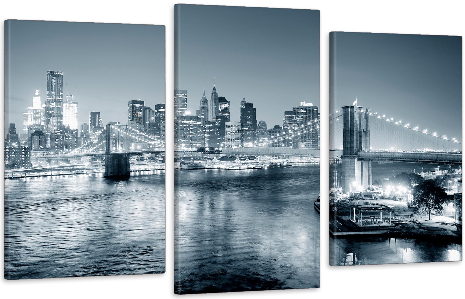 Картина модульная в гостиную/спальню Нью-Йорк 53х100 см (Art-546_3)