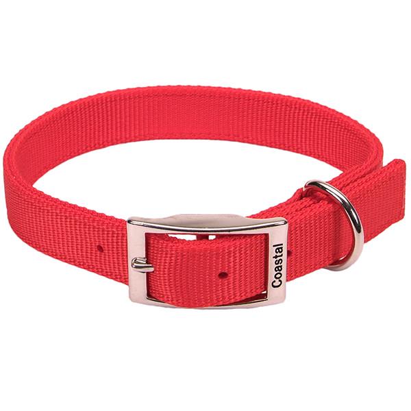Ошейник двойной для собак Coastal Double Ply нейлон (02901_RED24)