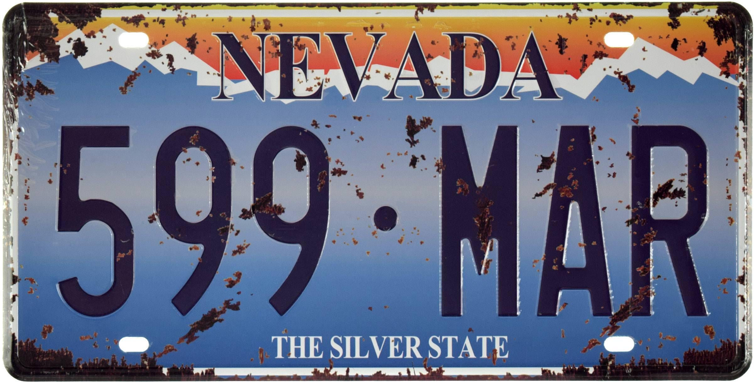 Табличка металлическая Невада/Nevada 599 MAR 15x30 см