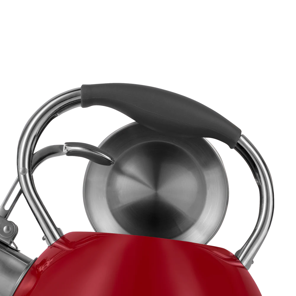 Чайник ретро Vintage Cuisine зі свистком Червоний - фото 6 Чайник ретро Vintage Cuisine зі свистком Червоний - фото 6