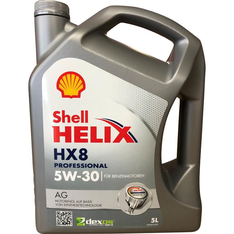 Моторное масло SHELL Helix HX8 Professional AG 5W-30 5 л
