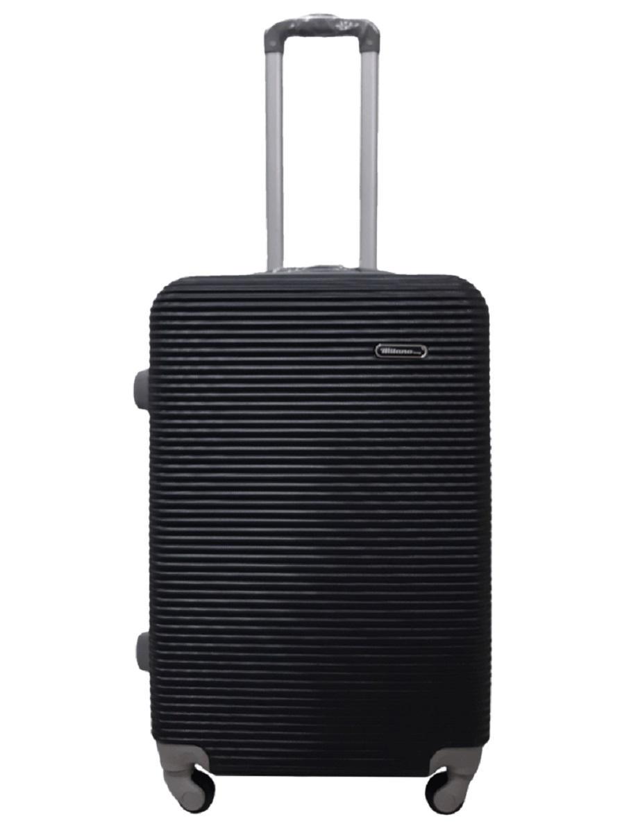 Чемодан пластиковый MILANO BAG 004 средний с расширением Черный (Mp00077)