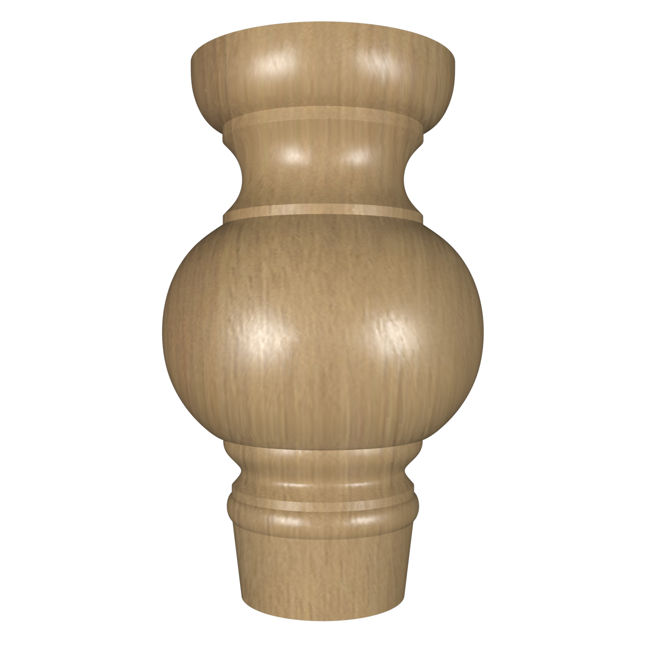 Ніжка для меблів дерев'яна N150-13 з різьбленням Дуб Ясень (25590888)