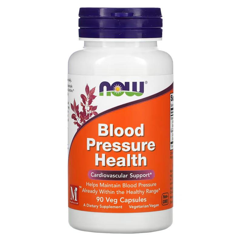 Натуральная добавка Now Foods Blood Pressure Health 90 капсул