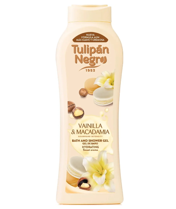 Гель для душа TULIPAN NEGRO Ваниль и макадамия 650 мл (2217397028)