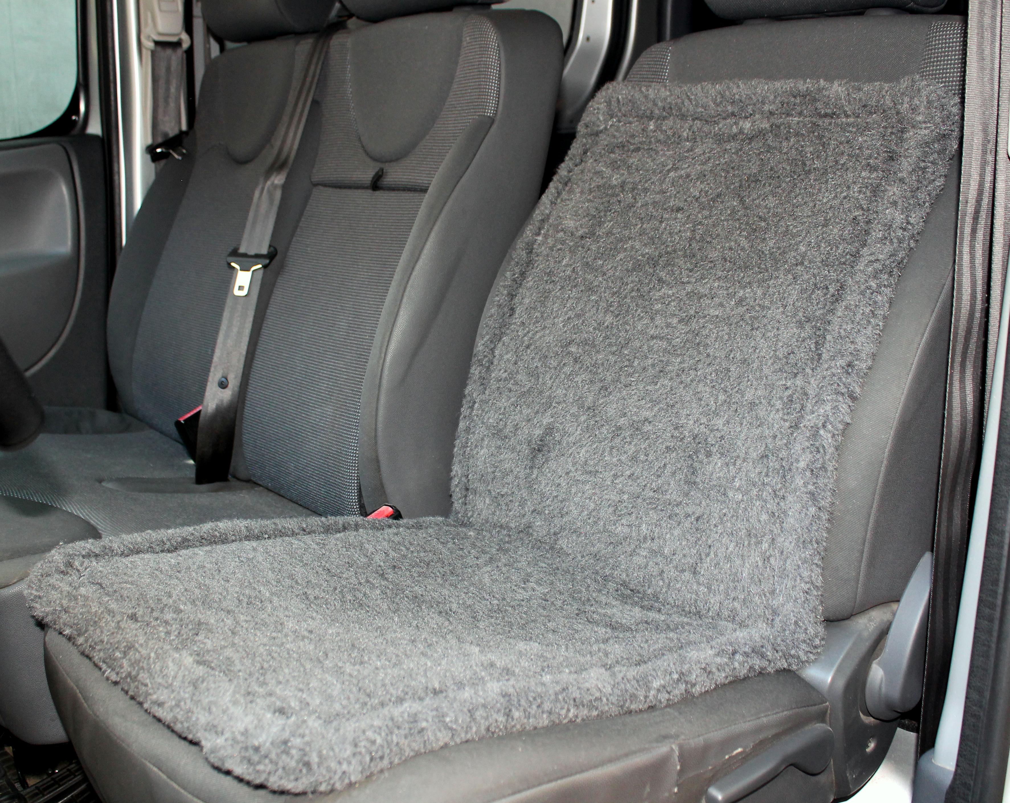 Накидки на сиденье автомобиля из овчины Sheepskin эко-шерсть с окантовкой 2 шт. Темно-Серый (429) - фото 3 Накидки на сиденье автомобиля из овчины Sheepskin эко-шерсть с окантовкой 2 шт. Темно-Серый (429) - фото 3