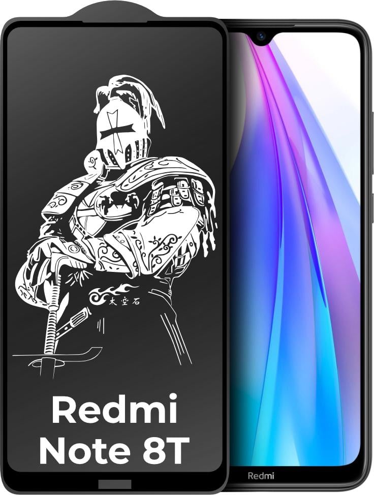 Защитное стекло King Fire Xiaomi Redmi Note 8T Full Glue Black (24313)