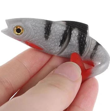 Приманки силиконовые имитация малька окуня для вылова хищных видов на спиннинг 3 шт. (C01639) - фото 3 Приманки силиконовые имитация малька окуня для вылова хищных видов на спиннинг 3 шт. (C01639) - фото 3