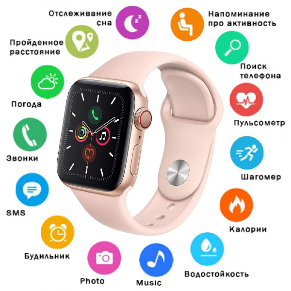 Смарт-часы Smart Watch Lige W4 Rose Gold
