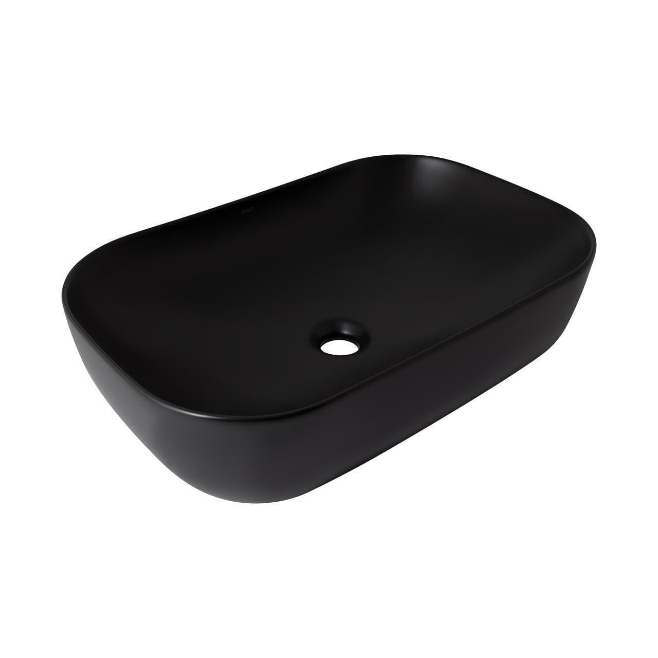 Раковина-чаша Qtap Robin 600x390x150 мм Matt black (QT132143PMBMBN)