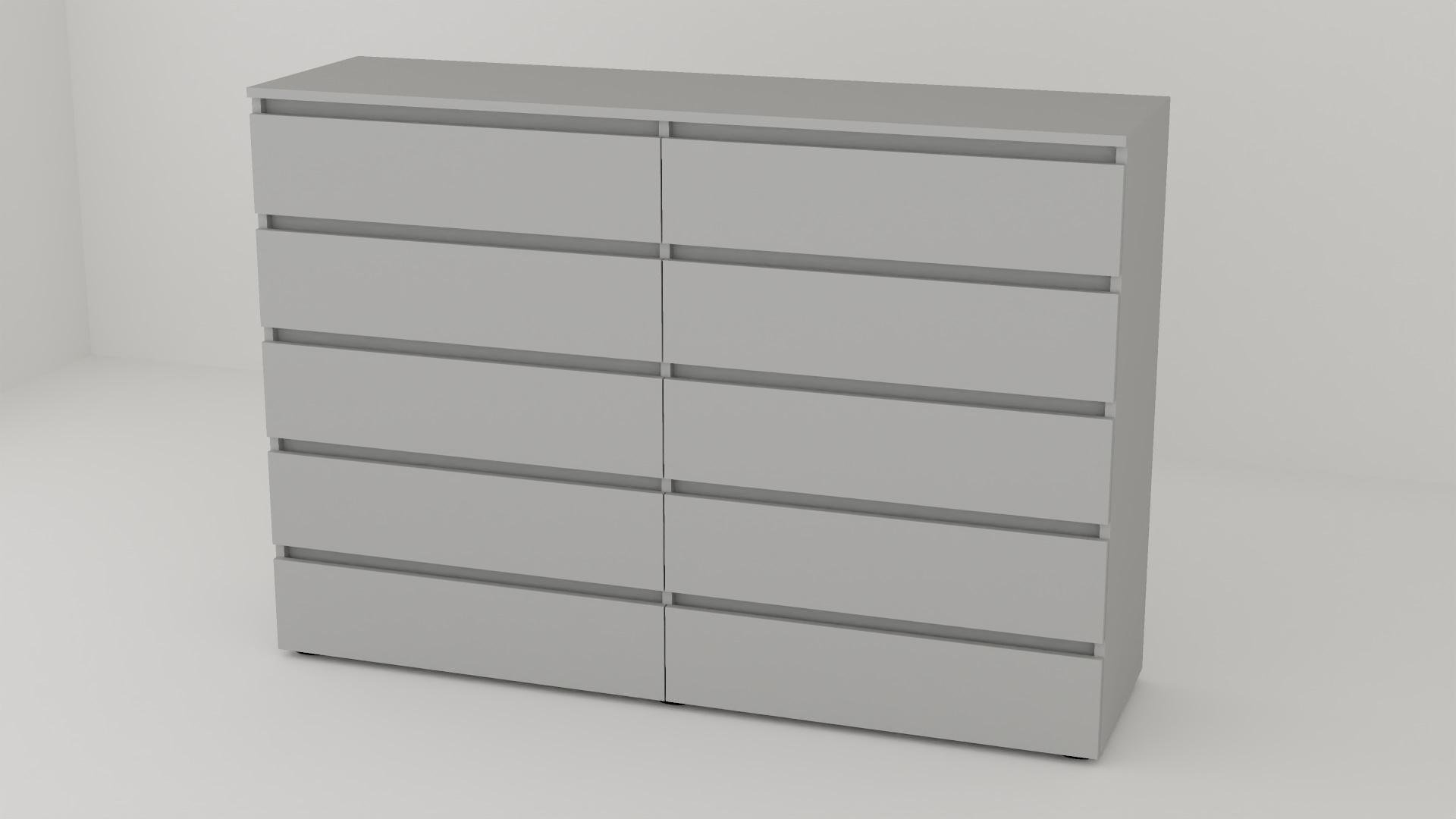 Комод Алекса СН-55/55 160х55х111 см Серый