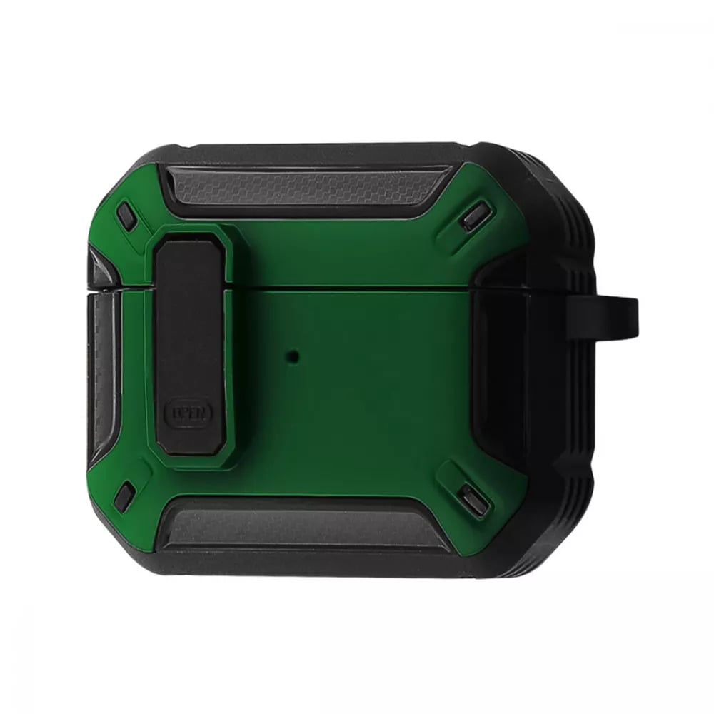 Чехол противоударный PRC Defender Case для наушников AirPods 4 Зеленый/Черный (27918351)