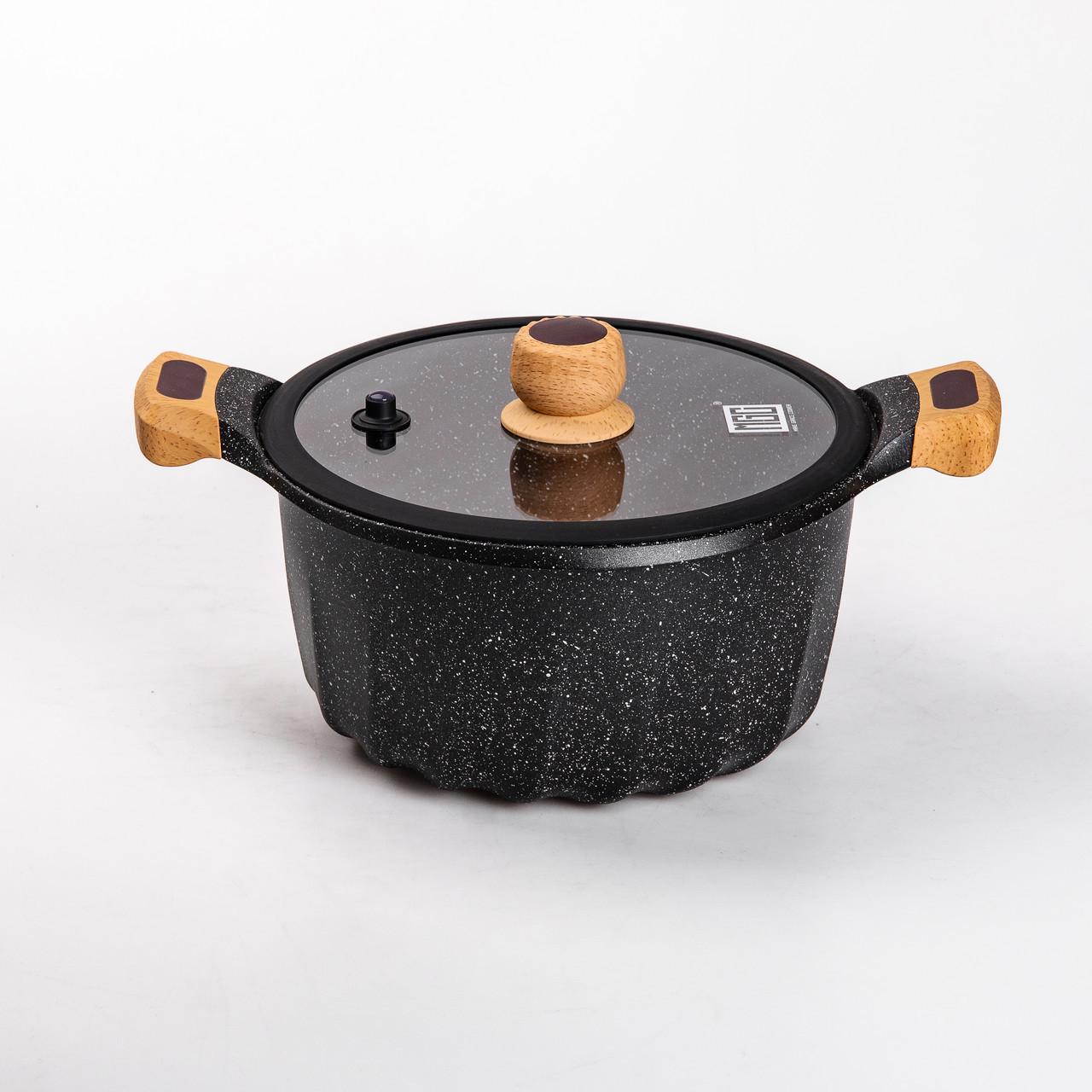 Кастрюли и сковородки MGC 7 предметов Черный - фото 2