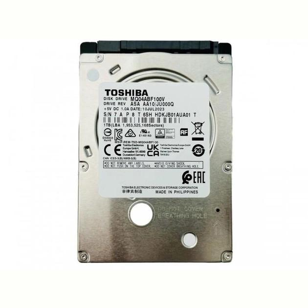 Жесткий диск TOSHIBA HDD SATA 1,0 Tb MQ04AB 5400rpm 128 Mb (MQ04ABF100V)