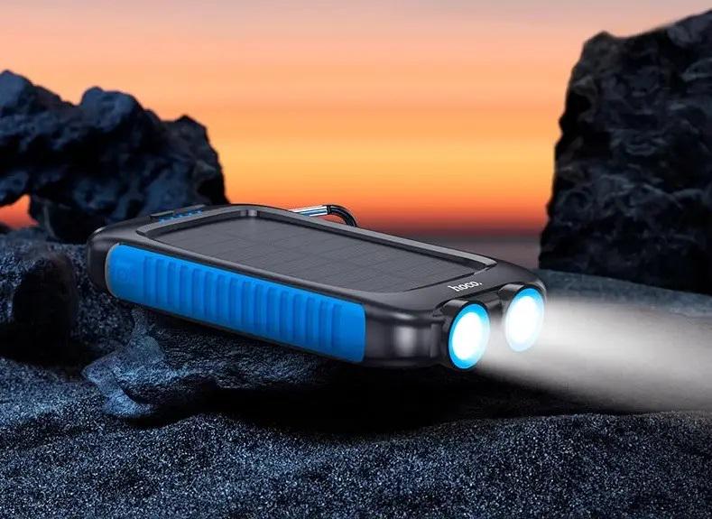 Портативний зарядний пристрій Hoco Sunpower DB51 8000 mAh із сонячною панеллю Black - фото 6 Портативний зарядний пристрій Hoco Sunpower DB51 8000 mAh із сонячною панеллю Black - фото 6