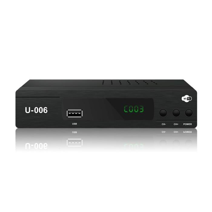 Цифровий ТВ тюнер Unique UN-006 DVB-T2 з Wi-Fi Чорний (0460)