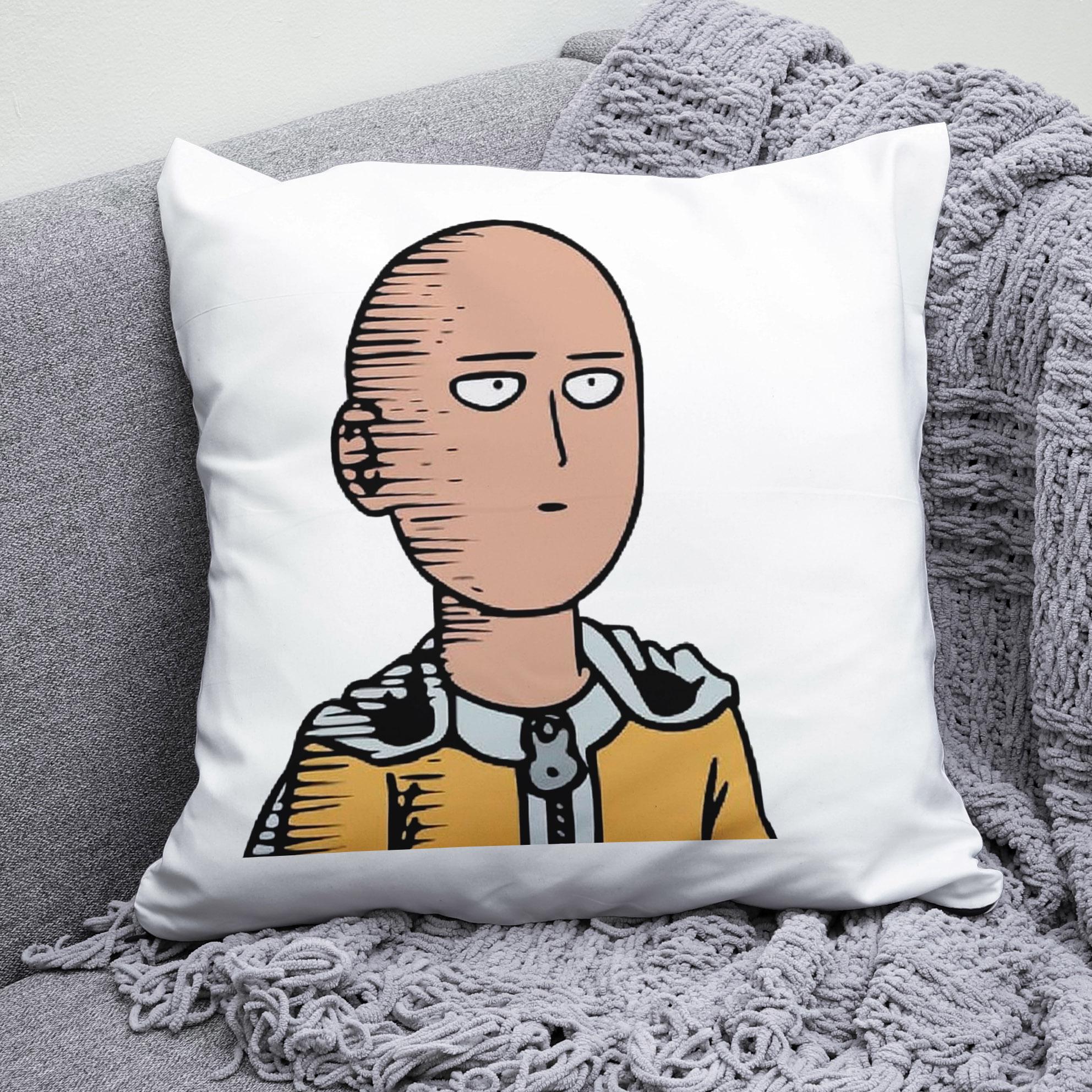 Плюшевая подушка квадрат с принтом One Punch Man "2