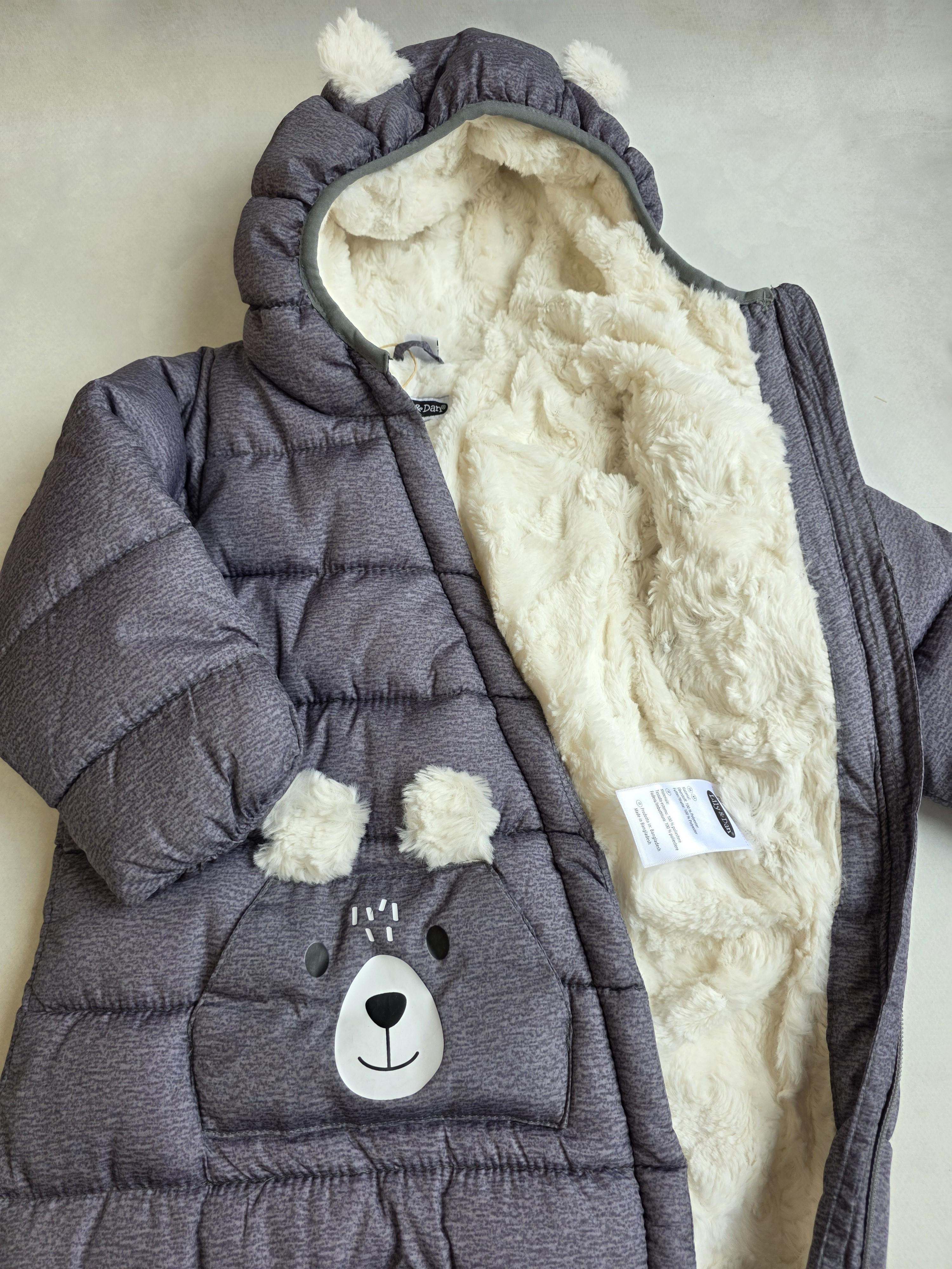 Комбінезон для хлопчиків зимовий Lily&Dan на хутрі 86-92 см (481993) - фото 5