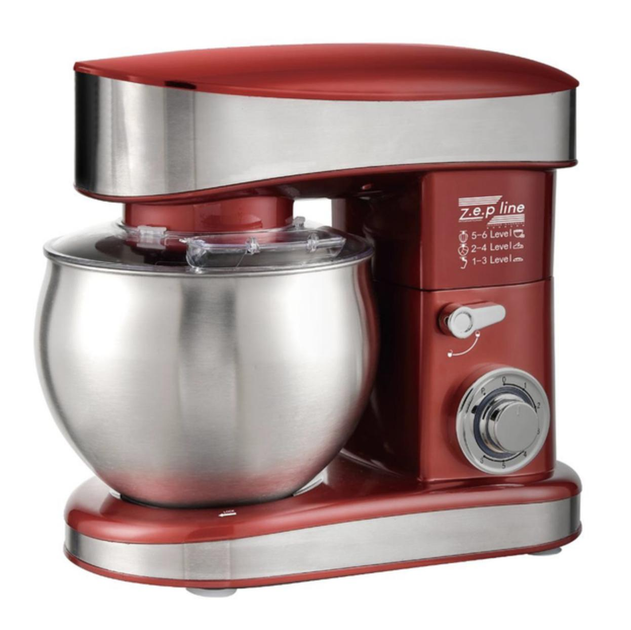 Тістоміс Zepline ZP-137 3500 Вт з нержавіючої сталі 7 л Червоний (GR-04864)