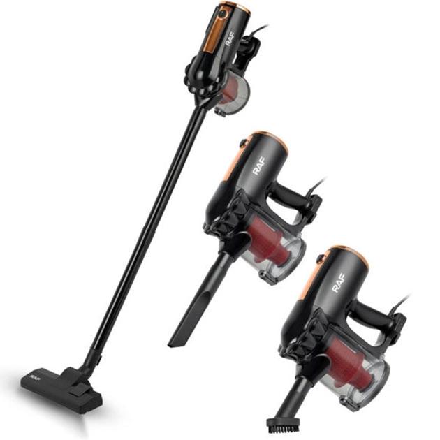 Пилосос ручний без мішка RAF 8672 вертикальний колбовий циклонного типу 600 Вт Чорний (8672А) - фото 2 Пилосос ручний без мішка RAF 8672 вертикальний колбовий циклонного типу 600 Вт Чорний (8672А) - фото 2
