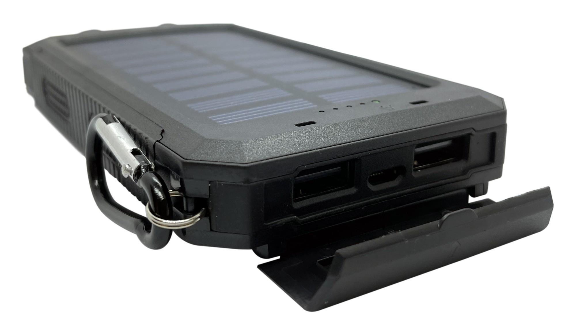 Повербанк XON PowerBank SolarCharge TC1S 10000 mAh Black (5060948063258) - фото 4 Повербанк XON PowerBank SolarCharge TC1S 10000 mAh Black (5060948063258) - фото 4