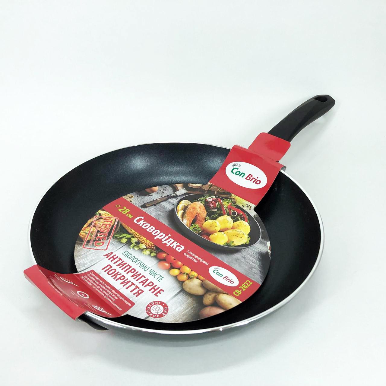 Сковорода 28 см Con Brio СВ-2822 FULL INDUCTION с толстым дном