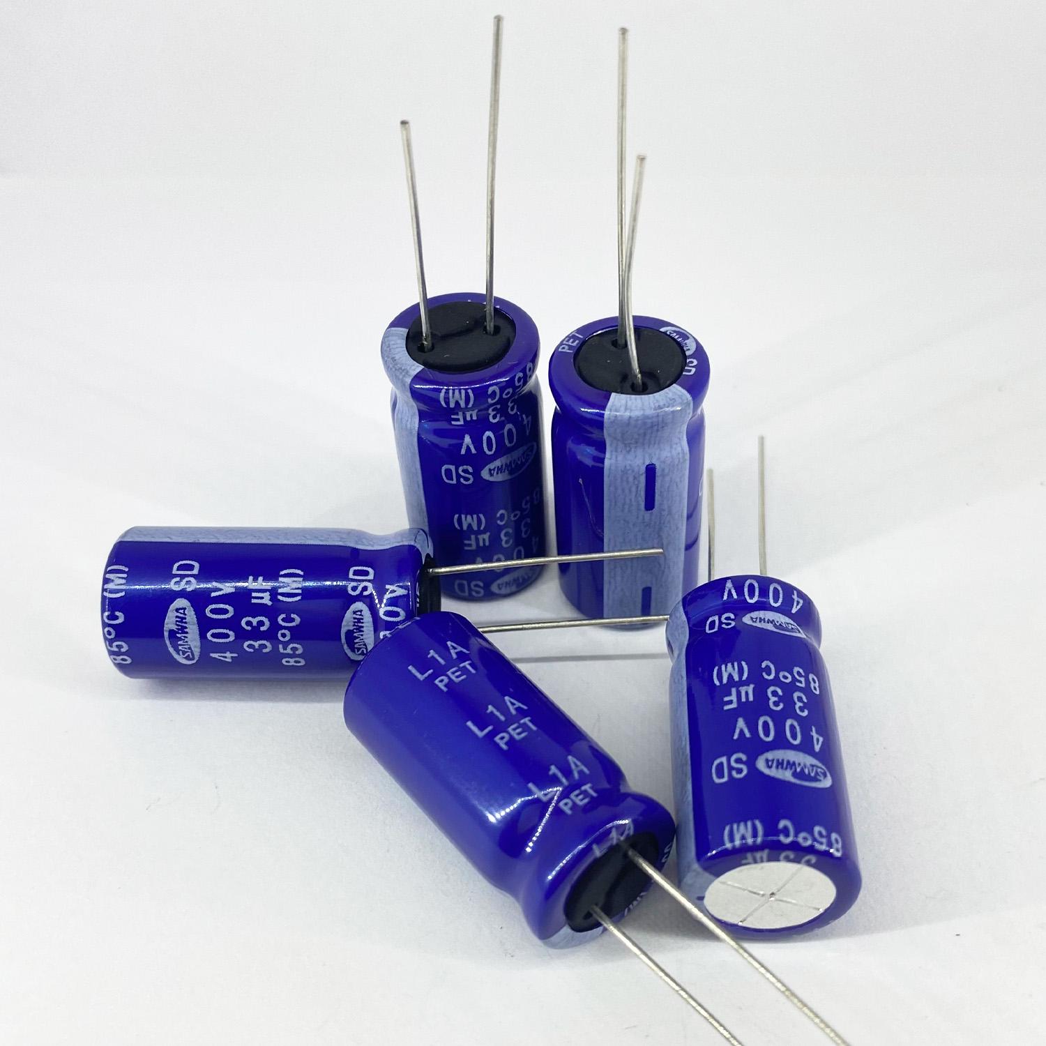 Электролитические конденсаторы Samwha 33 мкф 400V 13x25 мм 85 °C (5269)