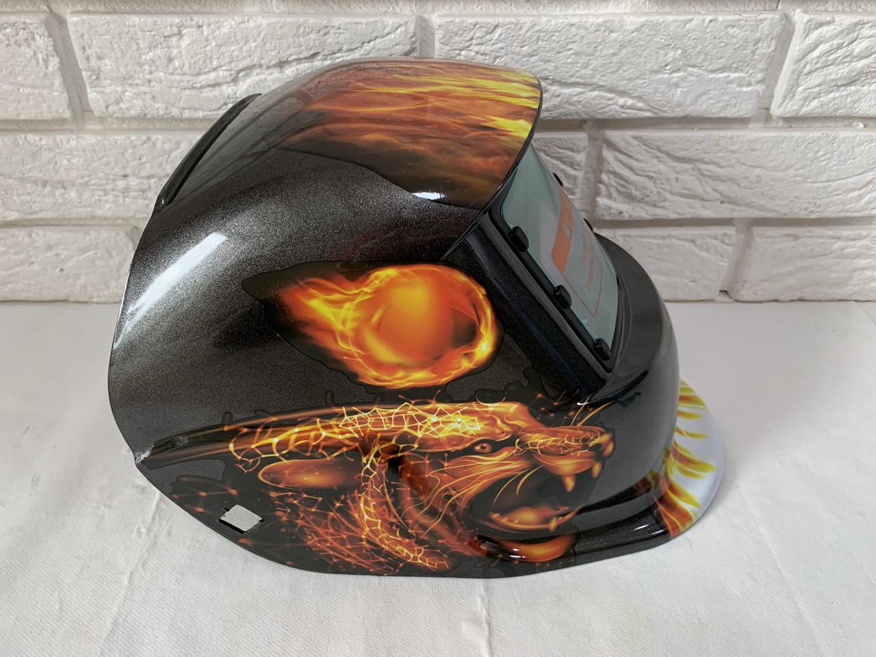 Сварочная маска хамелеон Pantera PTWM01 автозатемнение 9-13 DIN - фото 7