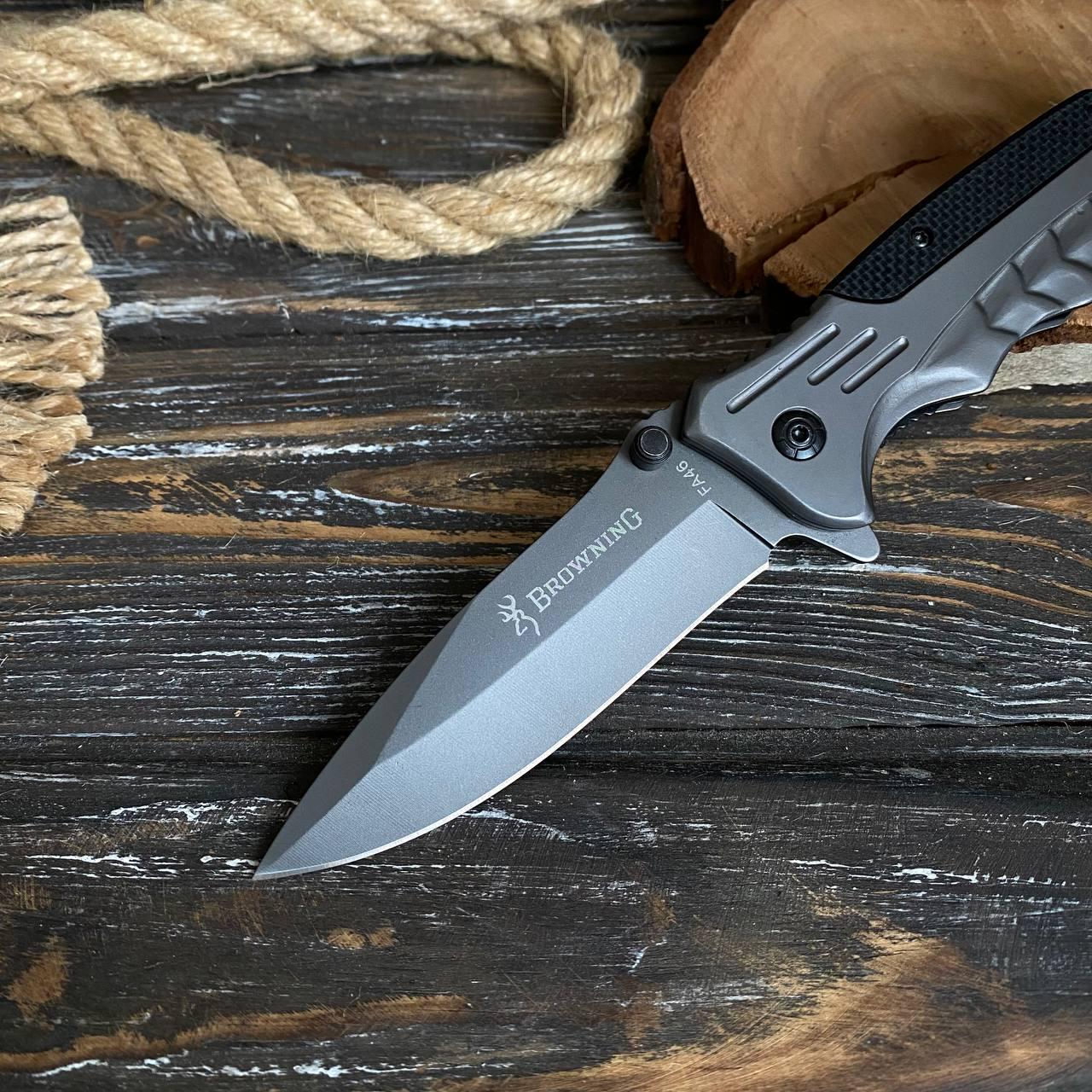 Нож складной туристический длина клинка 90 мм (21779351) - фото 3