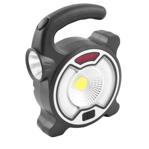 Фонарь аккумуляторный MH-318-A-COB+6SMD+1W с петлей (591167)