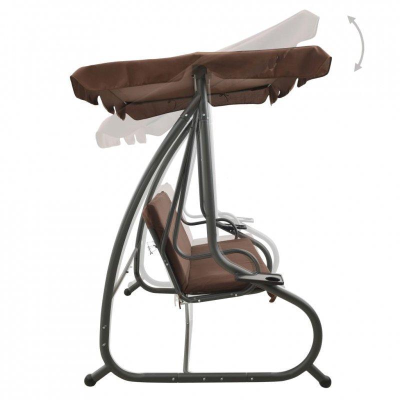 Садовые качели JUST GARDEN Relax Comfort Коричневый (2371523684_kala_2) - фото 4