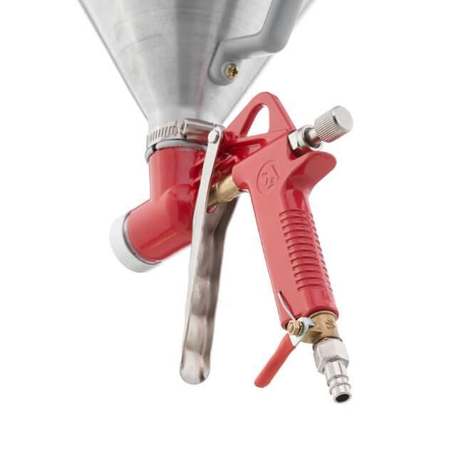 Пневмопистолет для нанесения цемента Intertool металлический бак 6 л d 4/6/8 мм (PT-0401) - фото 7