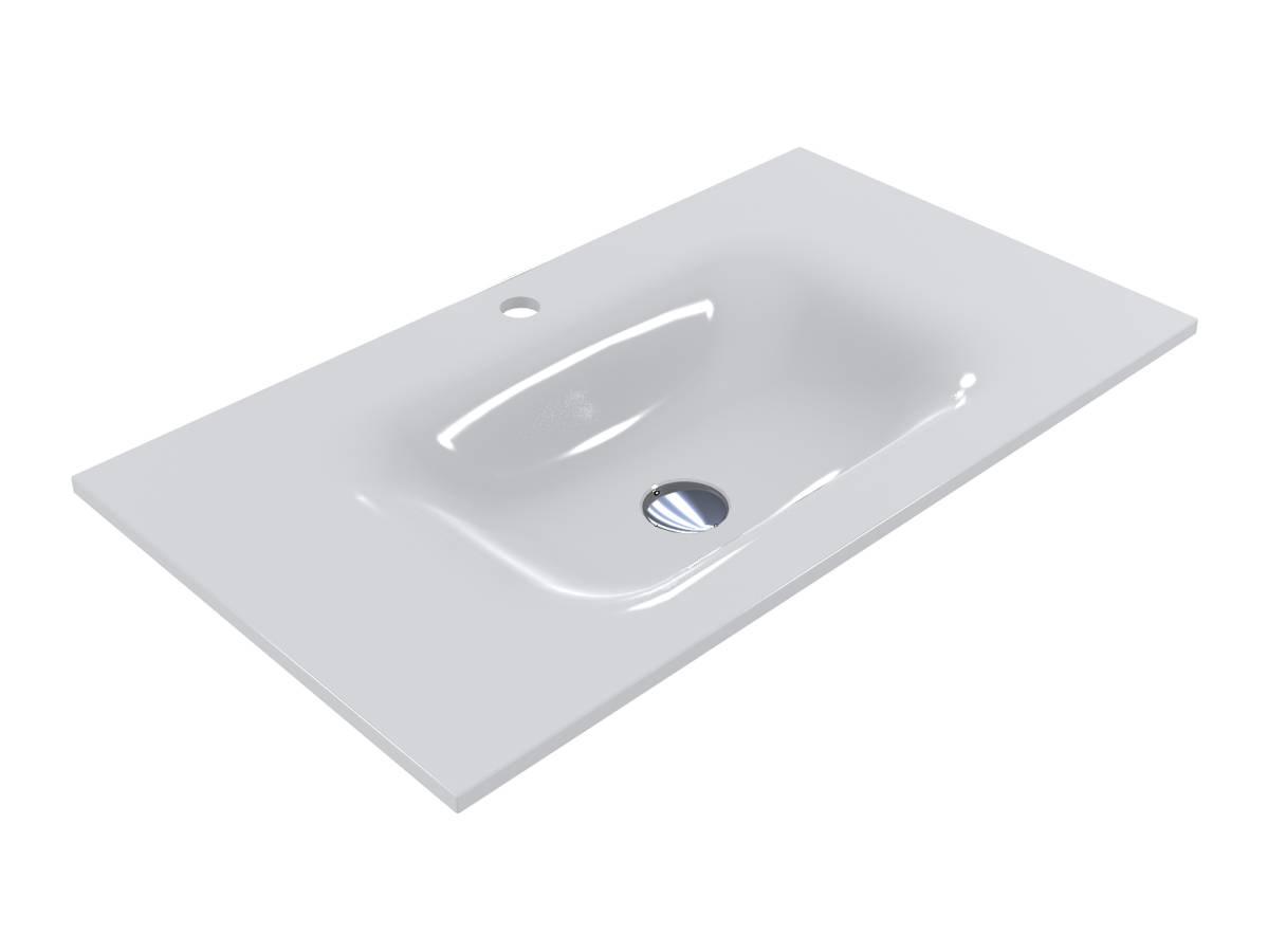 Умывальник Miraggio JESSEL 800 с литого мрамора глянцевый Белый (84098) Умывальник Miraggio JESSEL 800 с литого мрамора глянцевый Белый (84098)