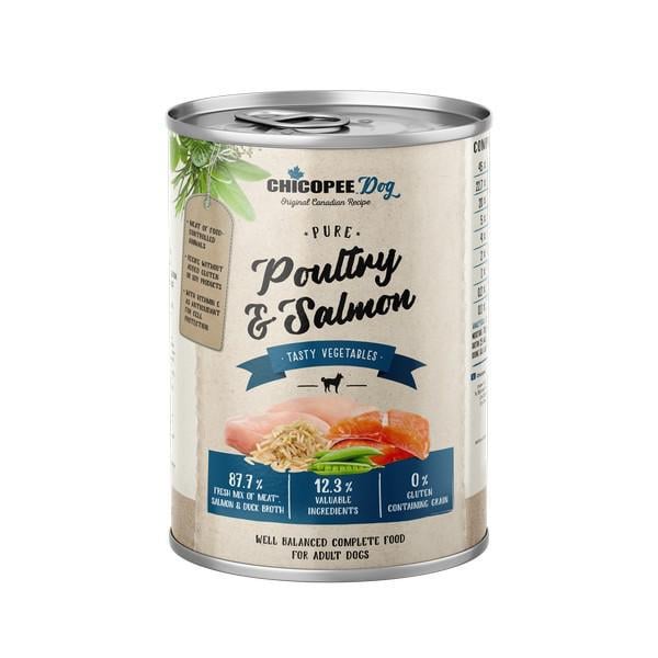 Консервы Chicopee Dog Pure Poultry & Salmon 400 гр х 6 шт.