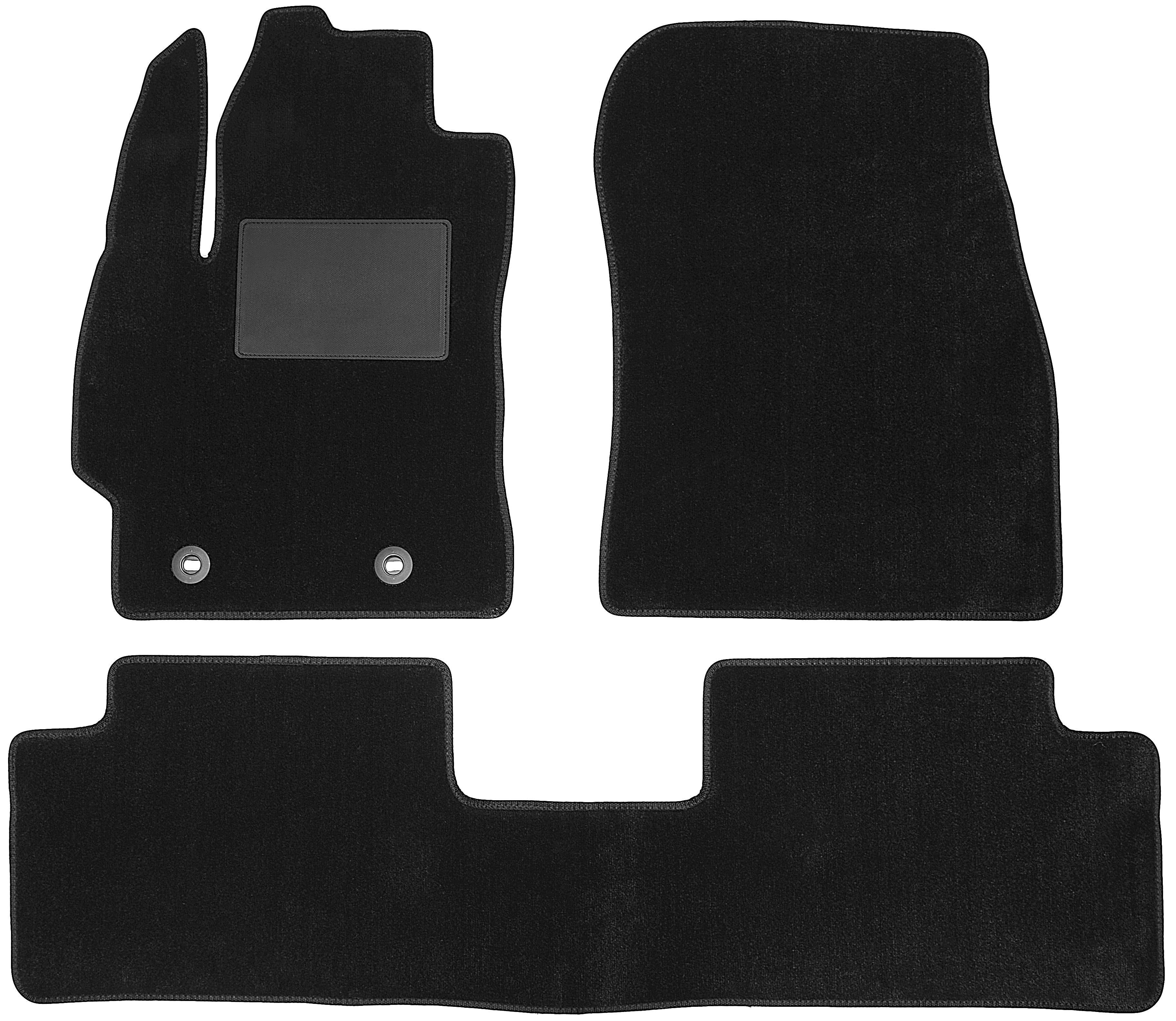 Коврики в салон Optimal для Toyota Auris '06-12 текстильные Черный