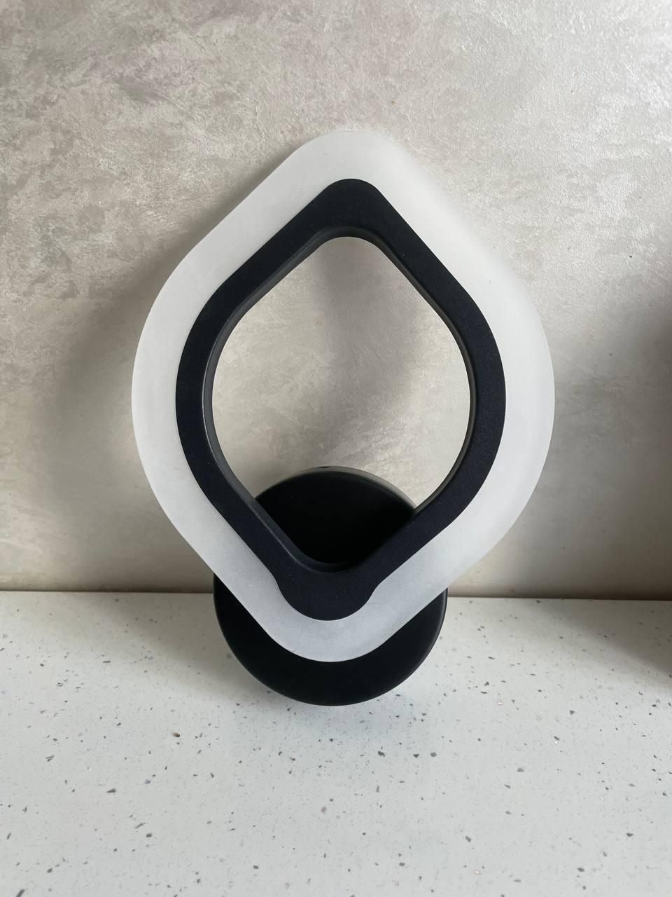 Светильник светодиодный AZALIA 12W Black/White