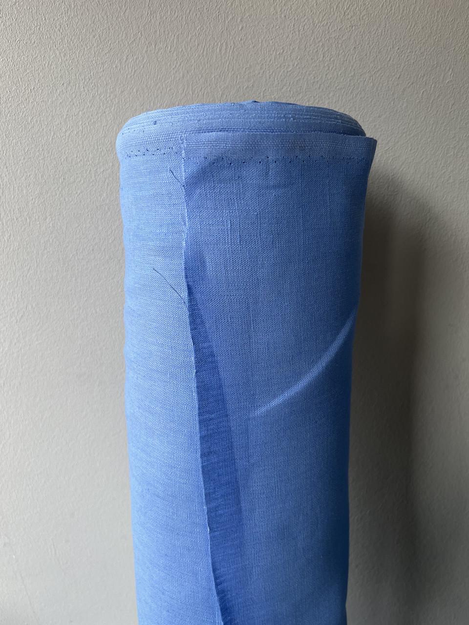 Тканина для скатертин LINEN PLUS 100% льон 143 см 435 Волошковий - фото 1 Тканина для скатертин LINEN PLUS 100% льон 143 см 435 Волошковий - фото 1