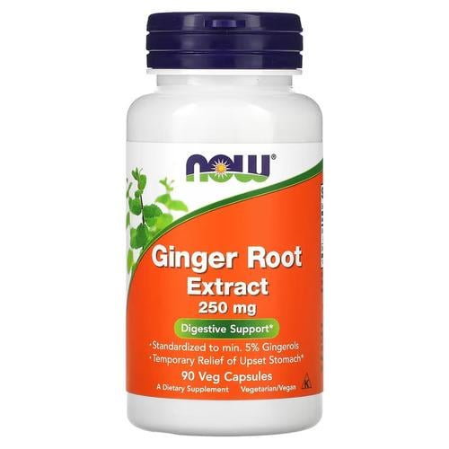 Имбирь корней NOW Ginger Root Extract 250 мг 90 капс. (NOW-04689) Имбирь корней NOW Ginger Root Extract 250 мг 90 капс. (NOW-04689)