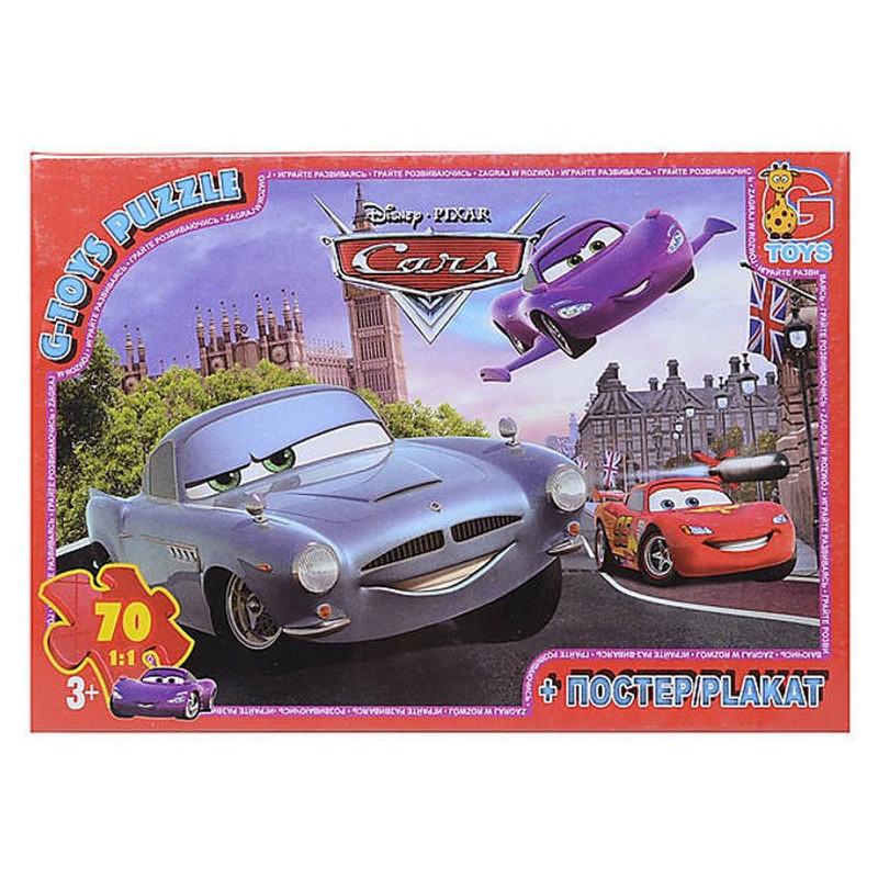 Пазлы детские картонные G-Toys Тачки 70 эл. (IP-177-P-857)