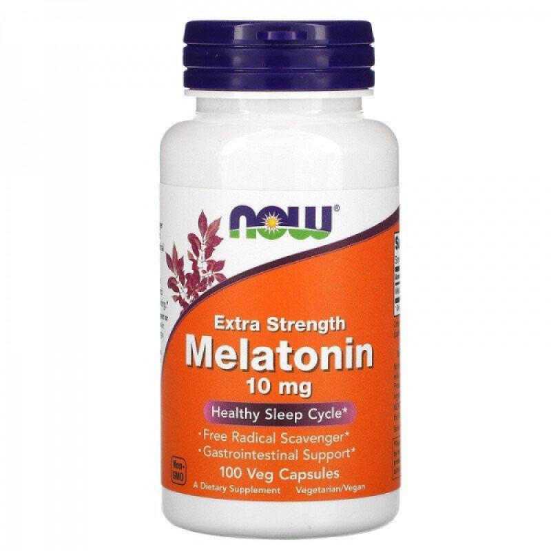 Мелатонін Now Foods Melatonin 10 мг 100 вегетаріанських капс. (NOW-03557)