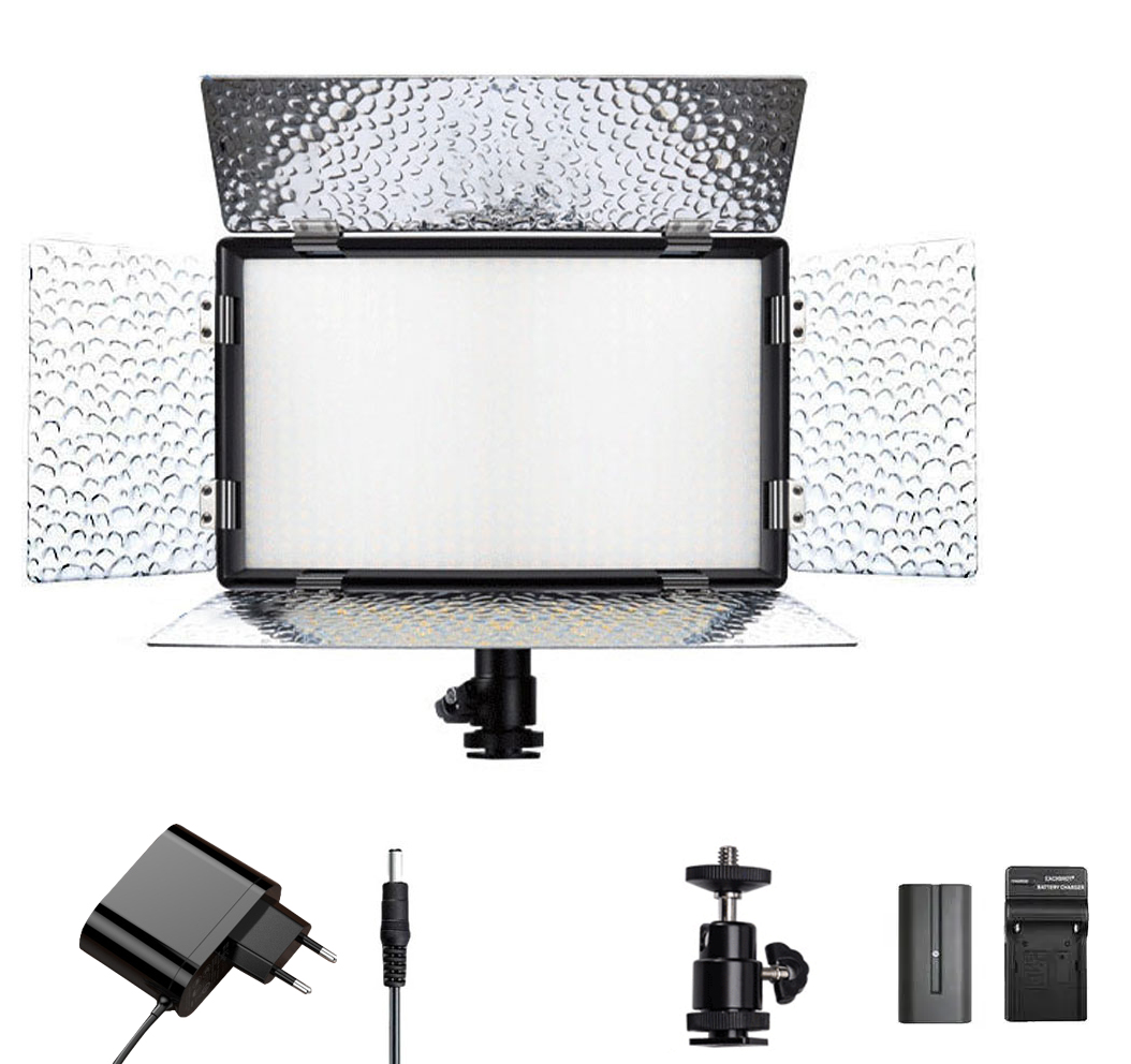 Комплект Light M Led свет Teyeleec N-520PRO NP-F750 сетевой адаптер аккумулятор зарядный 3200-5600 K