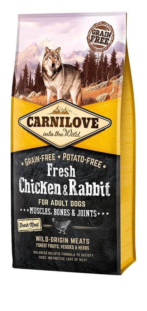 Корм сухой для собак Carnilove Fresh Chicken Rabbit 12 кг (27511039)