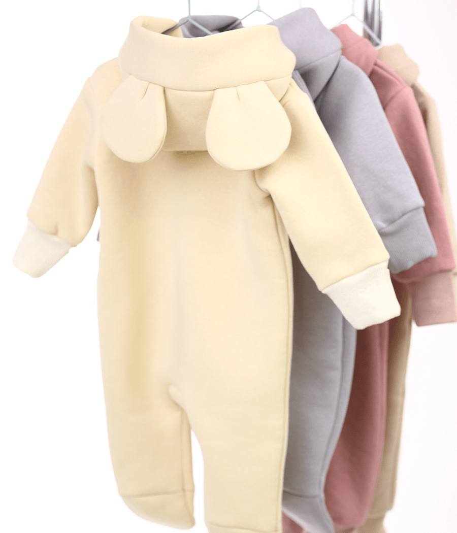 Комбинезон детский BUNNY BOX Микки с ушками триника р. 56 Молочный (16956) - фото 3 Комбинезон детский BUNNY BOX Микки с ушками триника р. 56 Молочный (16956) - фото 3