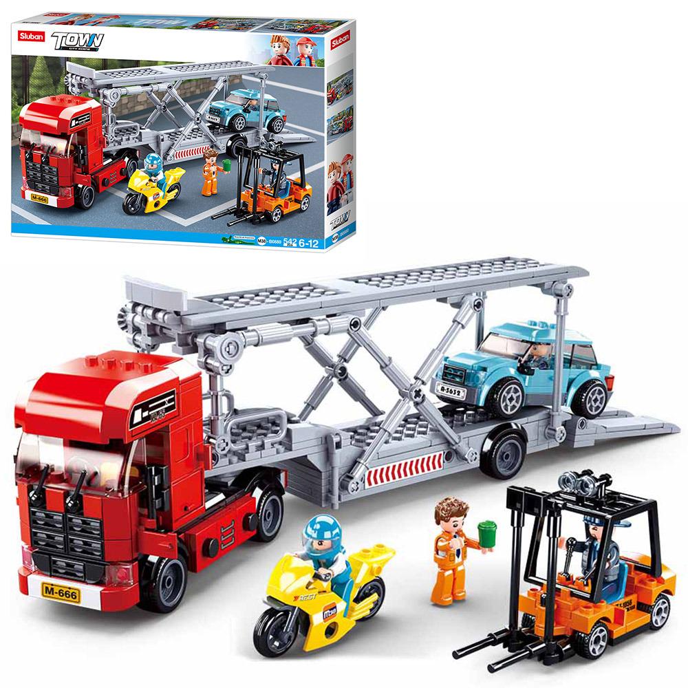 Конструктор Sluban Фура с транспортом 542 дет. (M38-B088)