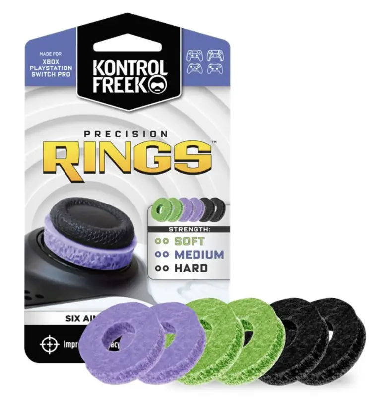 Кольца прицельные KontrolFreek Precision Rings для PS5 DualSense/PS4/Xbox Series X/S/Xbox One/Switch Pro/Steam Deck 6 шт.