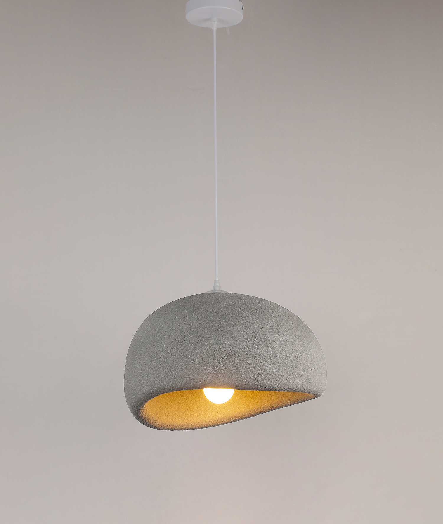 Підвіс-люстра гіпсовий ХМАРИНКА Вабі Сабі 40 см Сірий (805-8002-1)