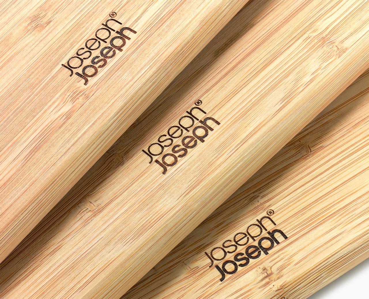 Набор разделочных досок Joseph Joseph 1000077 бамбуковых Folio 3 шт. с черным кейсом из нержавеющей стали (1000077) - фото 6 Набор разделочных досок Joseph Joseph 1000077 бамбуковых Folio 3 шт. с черным кейсом из нержавеющей стали (1000077) - фото 6