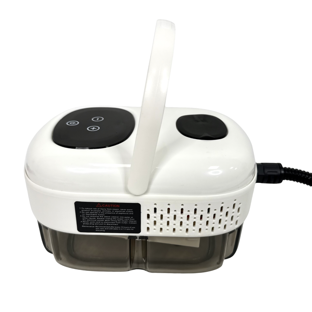 Пароочиститель портативный с насадками для чистки и стерилизации Белый (PVRW-26-White)